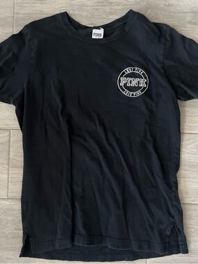 VS PINK Black Logo Tee-small